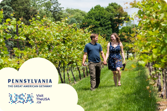Pennsylvania; The Great American Getaway. Visit TheUSA.ca